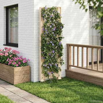 vidaXL Trellis met Spike PP Wit, Verzenden, Nieuw