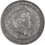 Cookeilanden. 10 Dollars 2022 Lord of the Rings Antique