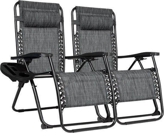 2dekans | Vaive Luxe Tuinstoelen Duoset - Verstelbare, Jardin & Terrasse, Ensembles de jardin, Enlèvement ou Envoi