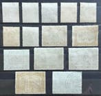 Belgique 1918 - Émission d’Albert Ier et vues, surimpression, Gestempeld
