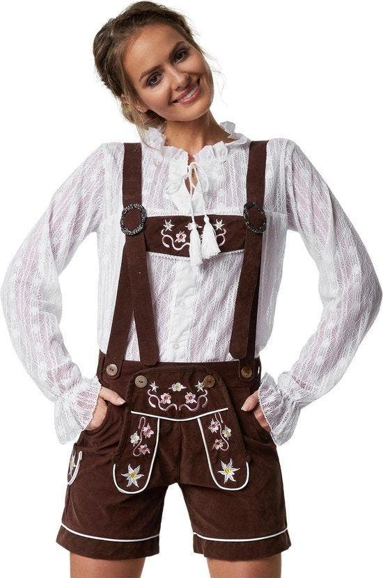 2dekans | Dressforfun Lederhose Alpsee L - verkleedkleding, Kinderen en Baby's, Carnavalskleding en Verkleedspullen, Ophalen of Verzenden