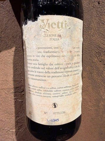 2010 Vietti Barolo Ravera - Barolo DOCG - Fles (0,75 liter)
