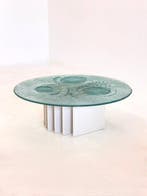 Heinz Lilienthal - Salontafel - Glas, Hout