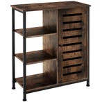 tectake Wandkast 71x32x82cm - Industrieel hout donker, rusti, Verzenden, Nieuw