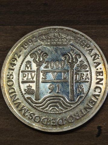 Spanje. Juan Carlos I. 2000 Pesetas 1991 Columnario (Zonder