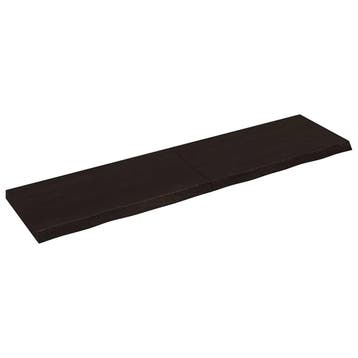 vidaXL Wandschap behandeld massief eikenhout donkerbruin, Verzenden, Nieuw