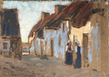 Georges Bellenger (1847-1915) - Village de Provence (sans, Antiek en Kunst