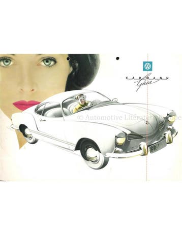 1959 VOLKSWAGEN KARMANN GHIA BROCHURE DUITS, Nieuw