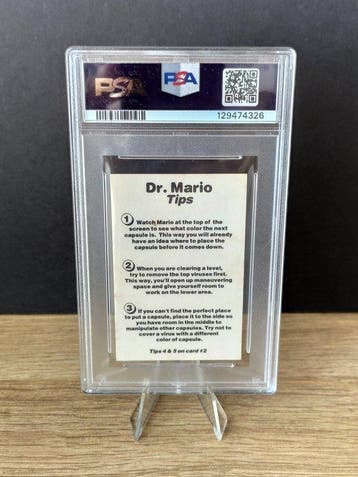 1993 Amurol Nintendo - Dr Mario - Gameboy Graded card - PSA