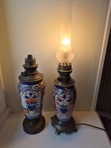 Imari - Lamp (2) - Verguld brons, Antiquités & Art