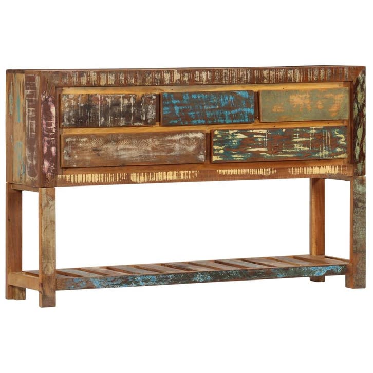 vidaXL Dressoir 120x30x75 cm massief gerecycled hout, Maison & Meubles, Armoires | Dressoirs, Envoi