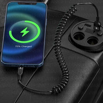 Spiraal Oplaadkabel voor iPhone Lightning - 1 meter - 2.4A, Verzenden