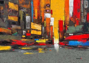 Hoang A (1984) - Fragments de Temps 100 140 cm