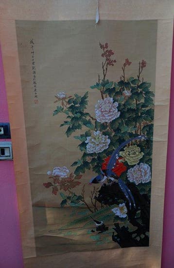 Paesaggio fiori e uccelli - China (Zonder minimumprijs)
