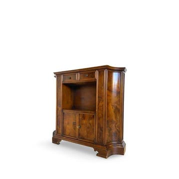 Console - Bois, Laiton, Ronce de noyer