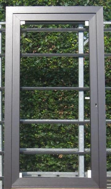 pvc buitendeur , voordeur , deur , achterdeur 115 x 212, 100 tot 120 cm, Nieuw, Ophalen of Verzenden, Buitendeur