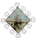 Decoratief ornament - Frankrijk - Zeegezicht