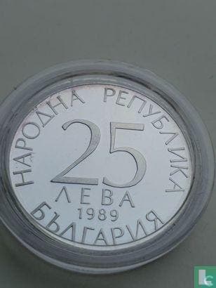 Bulgarije 25 leva 1989 (PROOF) 1990 Football World Cup i..., Verzenden, Losse munt