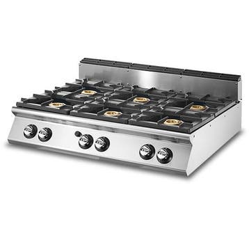 Gasfornuis | Top | 6 Branders | 25.8kW | Branders in, Verzenden, Nieuw in verpakking