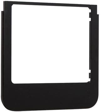 Hager Berker Cadre design arrondi noir brillant - WD1125, Verzenden