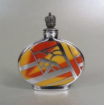 Chique Art Deco parfumflesje (Crowntop) - Bouteille de