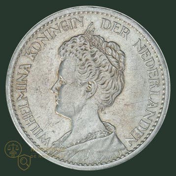 Nederland. Wilhelmina. 1 Gulden 1910 ZELDZAAM (Zonder