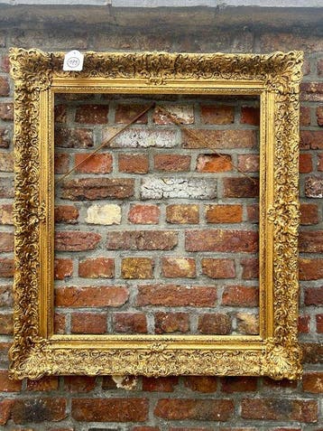 Lijst - 179. Antieke goud vergulde schilderijlijst. Voor