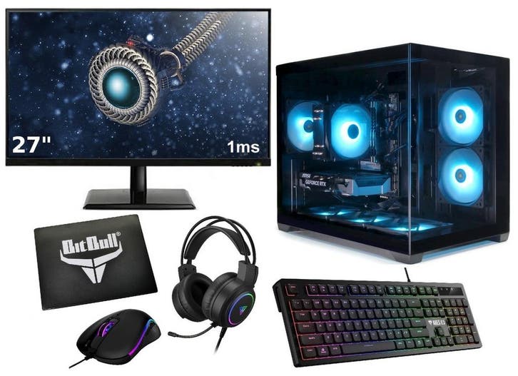 Complete Ryzen 5 High-End RTX 5050 8GB Game PC Setup met..., Computers en Software, Desktop Pc's, Nieuw, Ophalen of Verzenden