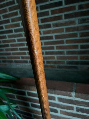 Lampadaire - Bois, Fabric, Antiek en Kunst