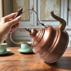 Rein Kupfer Planboden - Fluitketel - Messing, Koper, Hout -