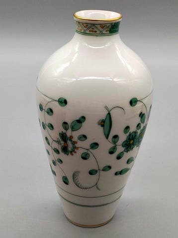 Meissen - Vaas - Porseleinen vaas, Indische schilderkunst,
