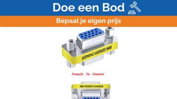 Bieden: Mini Gender Changer Adapter 15-Pin - GC-SD15MM/HD, Caravans en Kamperen, Caravanaccessoires, Ophalen of Verzenden, Nieuw
