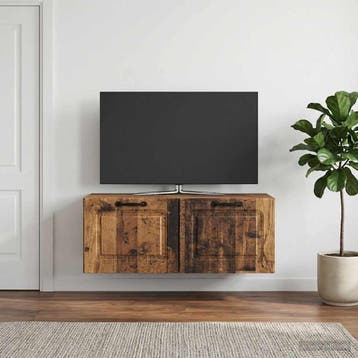 vidaXL Wandmontage TV-kast Oud hout 78,5 x 31 x 30 cm, Verzenden, Nieuw
