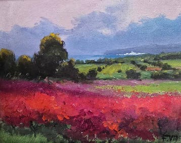 Francesc Vidal (1950) - Rojo sobre la tierra