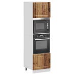 vidaXL Ovenkasten 2 st Lucca bewerkt hout oud houtkleurig, Verzenden, Nieuw