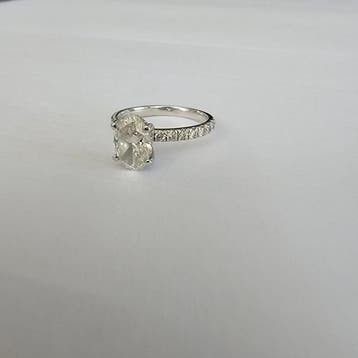 Ring - 14 karaat Witgoud - 1.50ct. tw. Diamant (Natuurlijk)