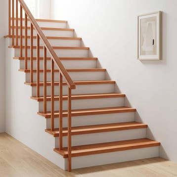 vidaXL Trapmatten 4 st Lak 100 x 30 x 2 cm Massief, Doe-het-zelf en Bouw, Verzenden, Nieuw