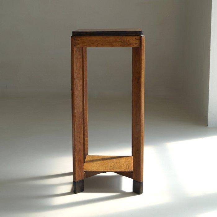 Bijzettafel - Eik - De Haagse School - 72 cm, Antiek en Kunst, Kunst | Designobjecten
