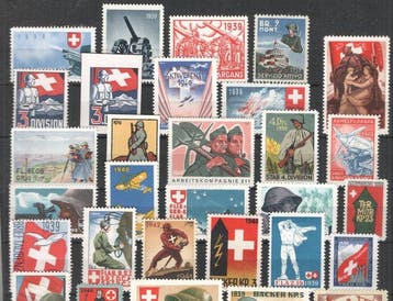 Plusieurs pays 1939/1942 - Timbres soldats - dont 3 ×, Timbres & Monnaies, Timbres | Europe | Belgique