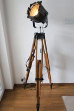 Theater Lamp - Staande lamp - Aluminium, Staal, Hout, Antiek en Kunst