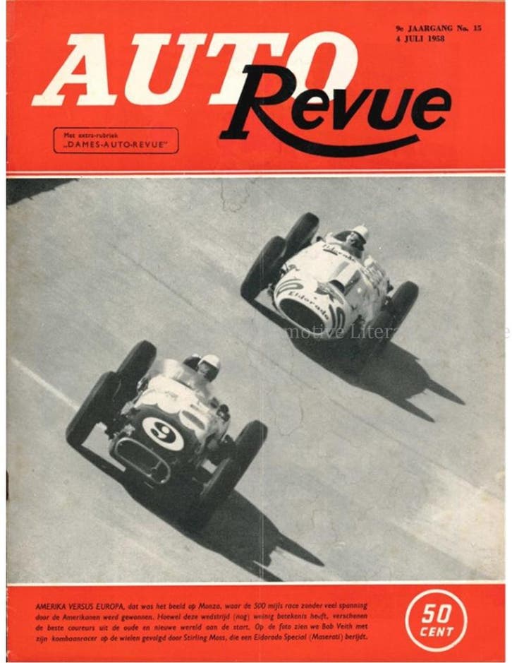 1958 AUTO REVUE MAGAZINE 15 NEDERLANDS, Livres, Autos | Brochures & Magazines, Enlèvement ou Envoi