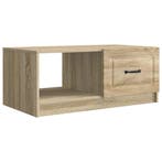 vidaXL Salontafel Sonoma Eiken 90 x 50 x 37 cm Bewerkt hout, Huis en Inrichting, Verzenden, Nieuw