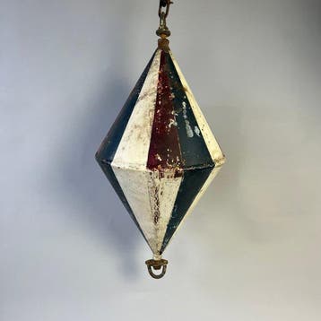 Decoratief ornament - Grote Antieke zinken drijver of boei -