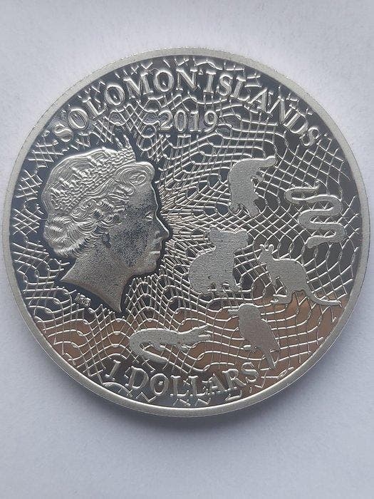 Salomonseilanden. 1 Dollar 2019 silver 0.999 (Zonder, Timbres & Monnaies, Monnaies | Europe | Monnaies non-euro