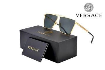 Versace - VE2266 - Made in Italy - Rectangular Gold Design -, Nieuw