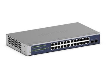 NETGEAR GS724Tv6 - Netwerkswitch - 24 Poorten - 2 SFP, Verzenden, Nieuw