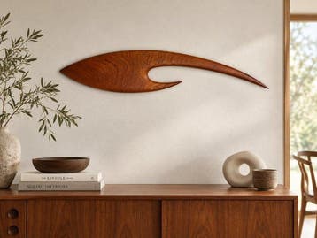 Attr. Poul Jeppesen Møbelfabrik - sculptuur, teak sculptuur