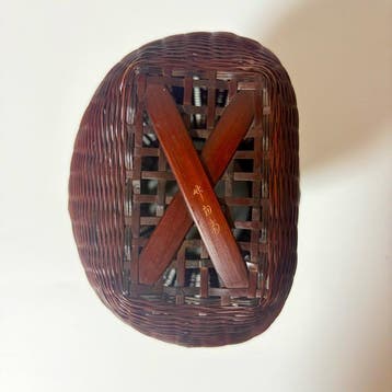 Chikushunsai () - Mand - Bamboe - Bloemenmand Kakehanairi