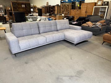 Mild bankstel, light grey (nieuw, A-keuze), Nieuw, Stof