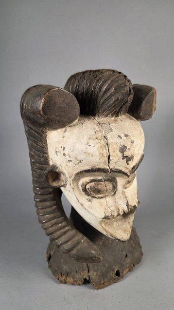 Houten hoofd - Igbo - Nigeria (Zonder minimumprijs)